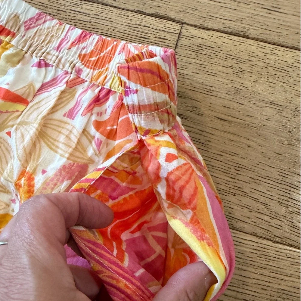 C&C California Tropical Skirt Set L & XL Pink Orange Boho Summer (2118)‎